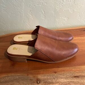 BC Footwear Vegan Leather Slip On Mule 9